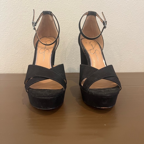 Jessica Simpson Open Toed Heels Size 7 - Picture 3 of 3
